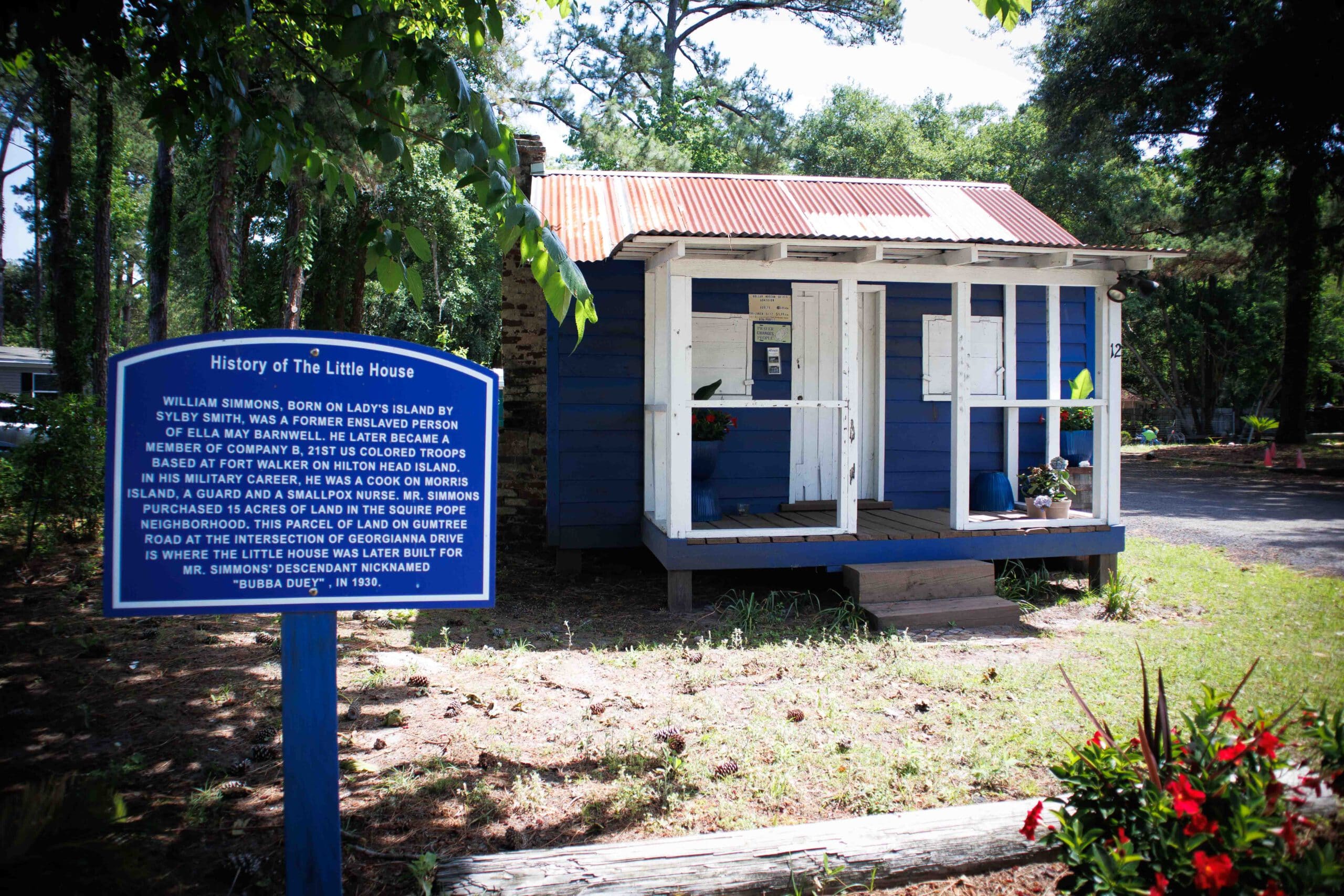 Blue Gullah Geechee home