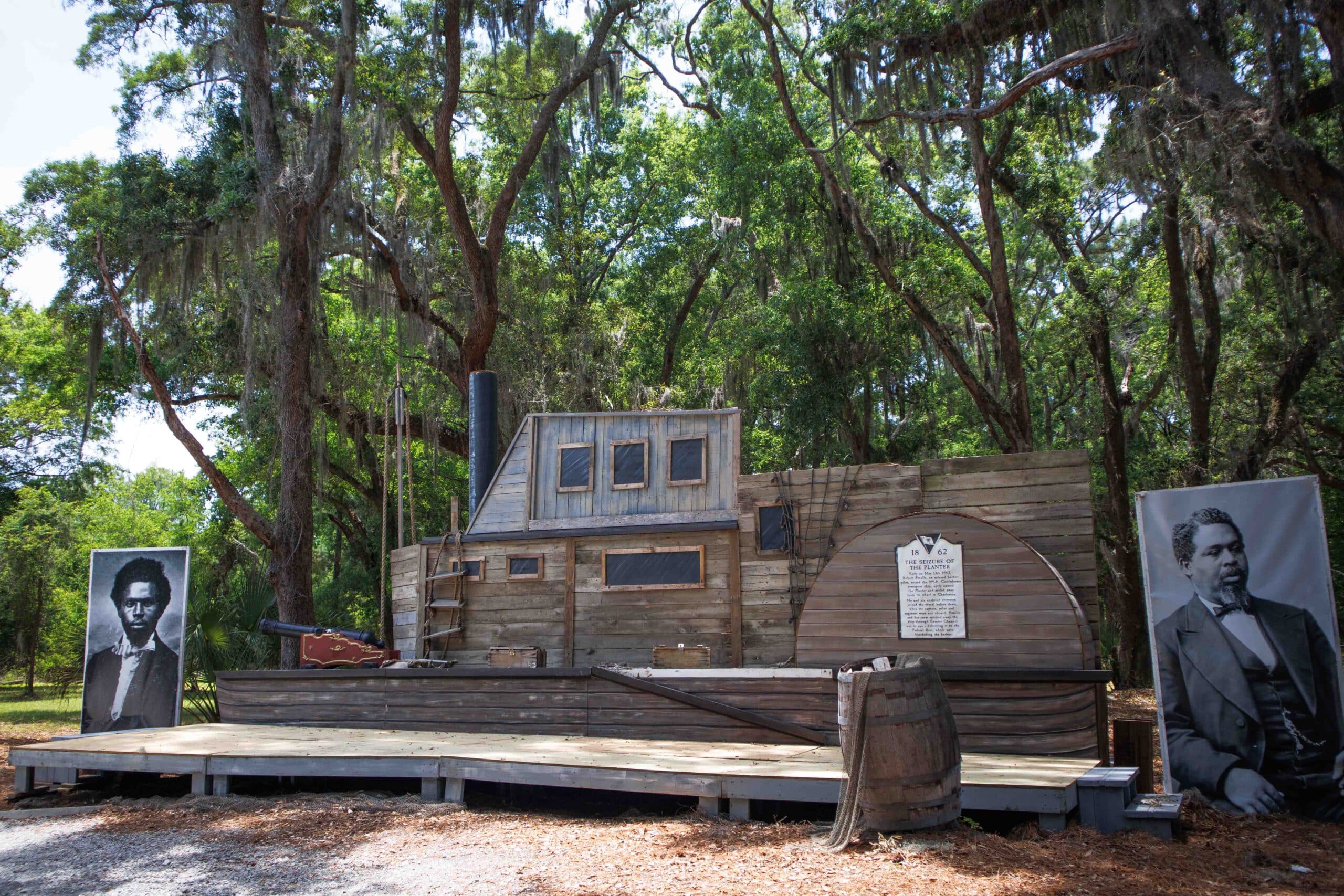 Replica ship in Mitchelville Park